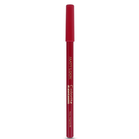 Matt Look Colorite Lip Contour Professional Matte Lip Color Pencil - Sassy Magenta 05 - Swadesiicart