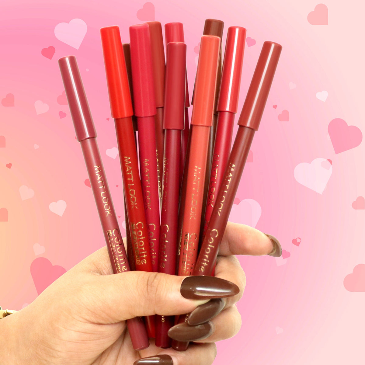 Matt Look Colorite Lip Contour Professional Matte Lip Color Pencil - Foreverpink 07