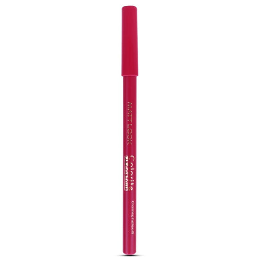 Matt Look Colorite Lip Contour Professional Matte Lip Color Pencil - Charming Fuchsia 19 - Swadesiicart