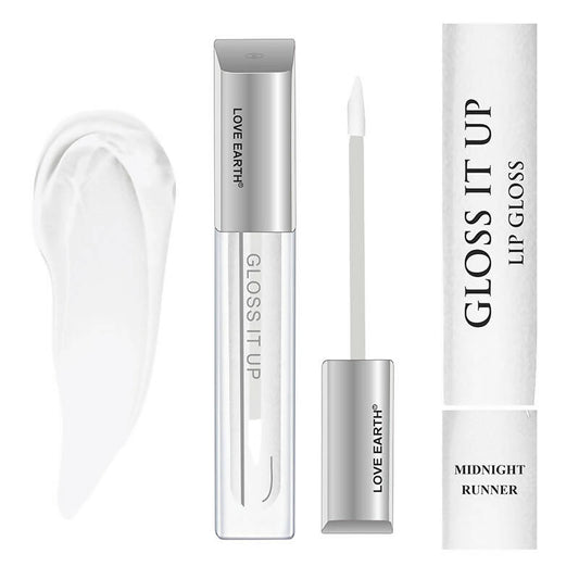 Love Earth Lip Gloss - Midnight Runner (Transparent) - Swadesiicart