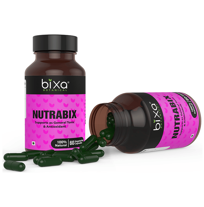 Bixa Botanical Nutrabix 450mg Vegetarian Capsule | Swadesiicart