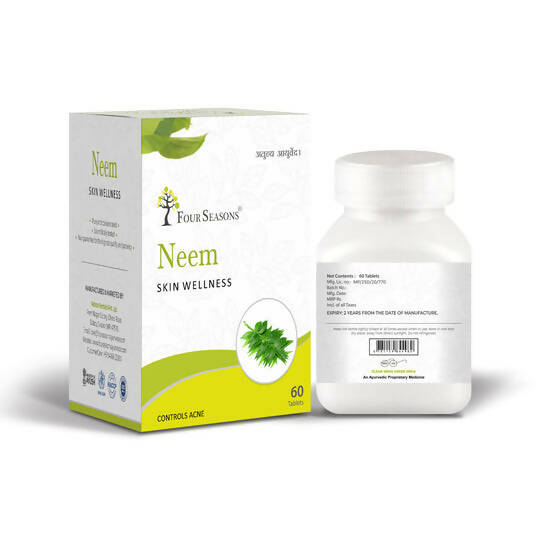 Four Seasons Neem Skin Wellness Tablets | Swadesiicart