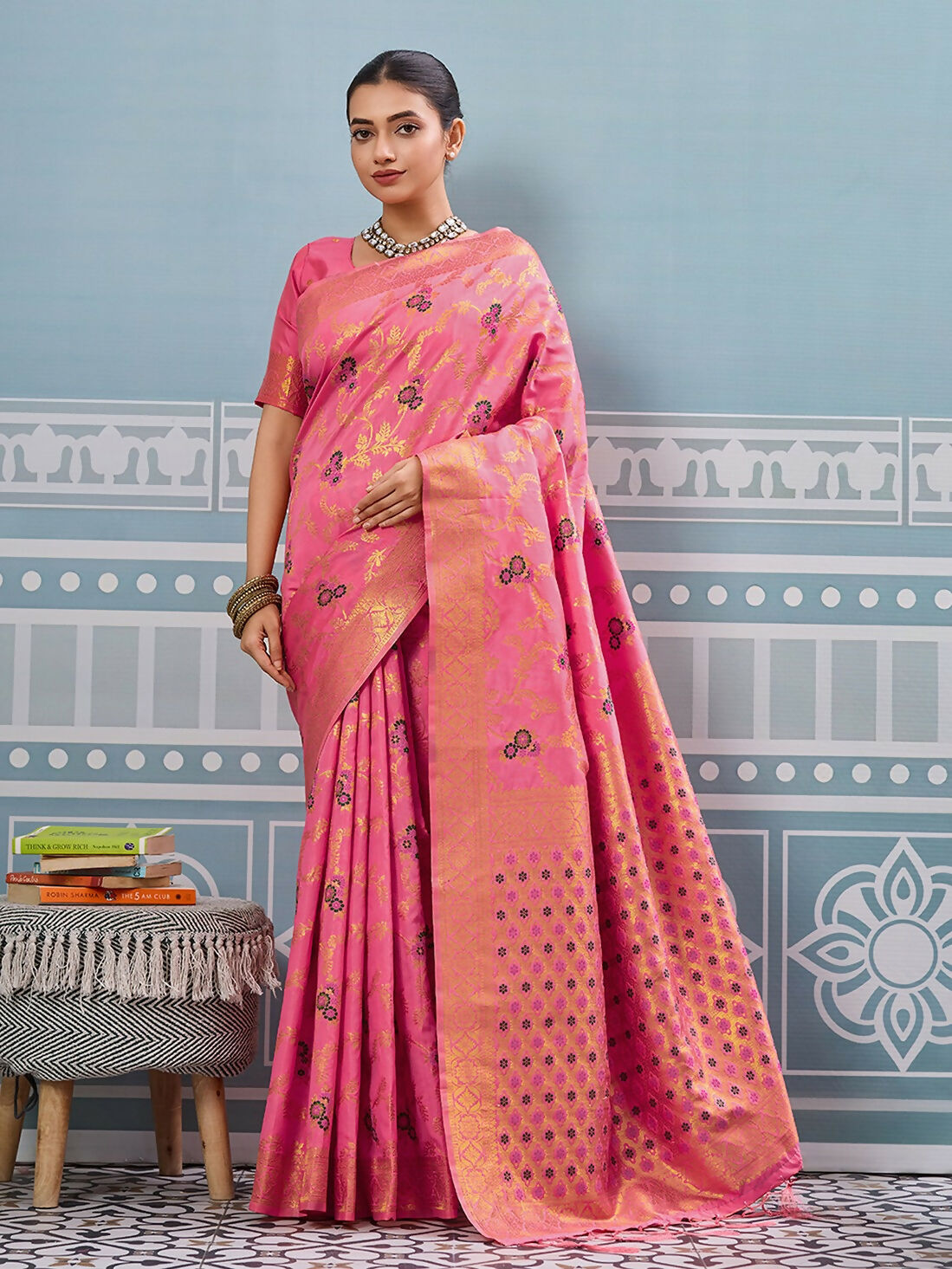 Shree Shyam Fashion Gajari Silk Saree