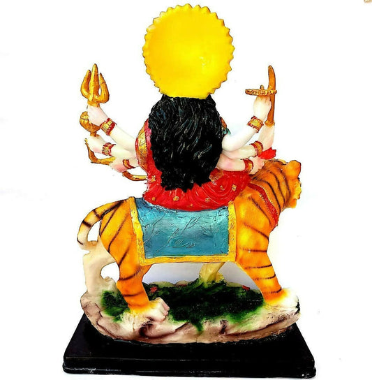 Marble Finish Goddess Maa Durga Devi Idol - Swadesiicart