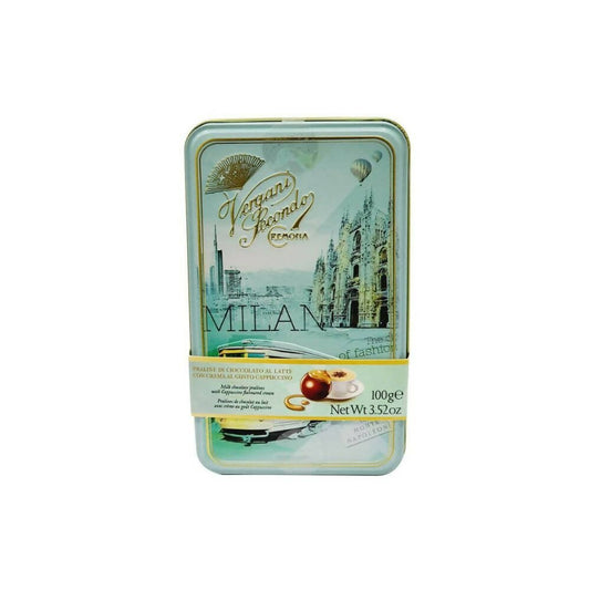 Ajfan Milk Chocolate Cappuccino Pralines In Milan Gift Tin | Swadesiicart
