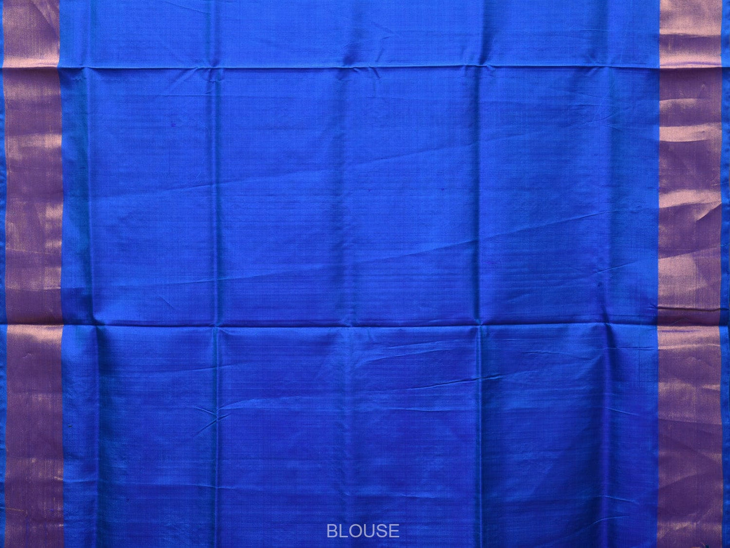 Dark Blue Uppada Silk Handloom Saree with Body Buta and Checks Design - Global Threads | Swadesiicart