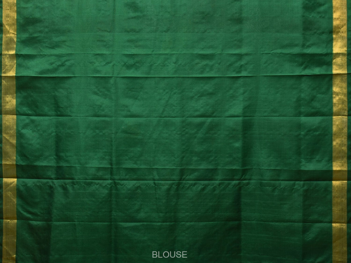Dark Green Uppada Silk Handloom Saree with All Over Lotus and Birds Design - Global Threads | Swadesiicart
