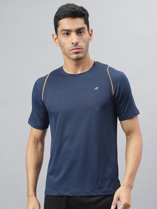 Alcis Round Neck Slim Fit Anti-Static T-Shirt | Swadesiicart