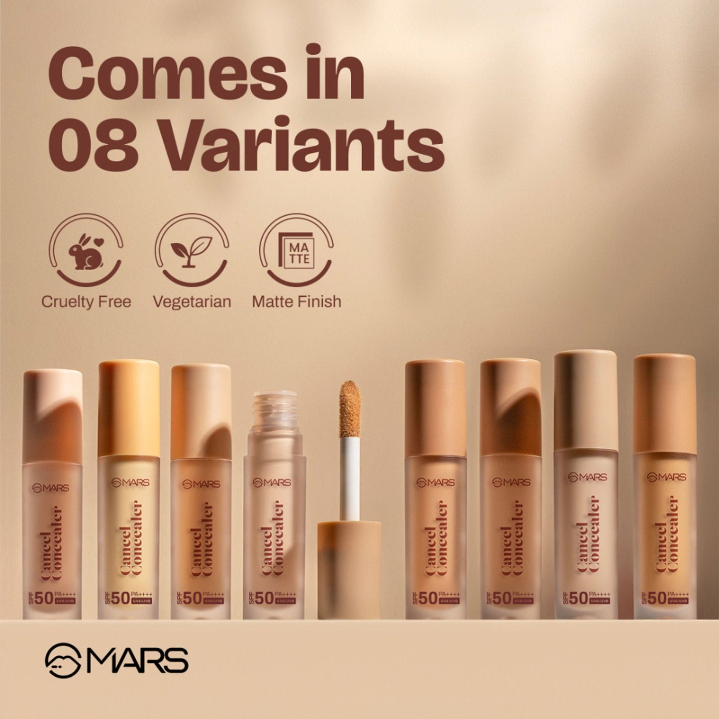 MARS Cosmetics SPF 50 PA++++ Cancel Concealer - 04 Natural Charm