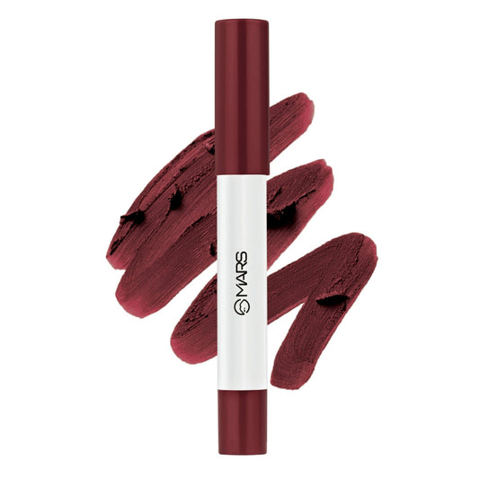 MARS Cosmetics Cloud Kiss Soft - Matte Lip Crayon - 10 Plum Breeze - Swadesiicart