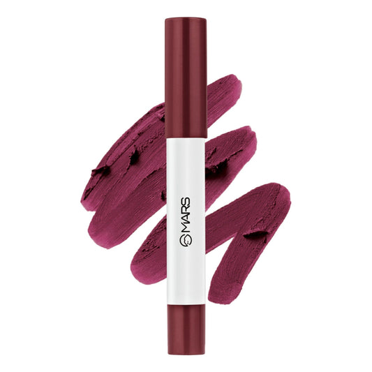 MARS Cosmetics Cloud Kiss Soft - Matte Lip Crayon - 13 Plum Horizon - Swadesiicart