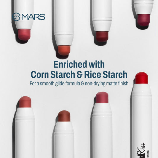 MARS Cosmetics Cloud Kiss Soft - Matte Lip Crayon - 13 Plum Horizon