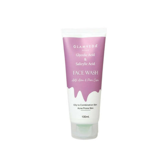 Glamveda Glycolic Acid & Salicylic Acid Anti Acne Face Wash