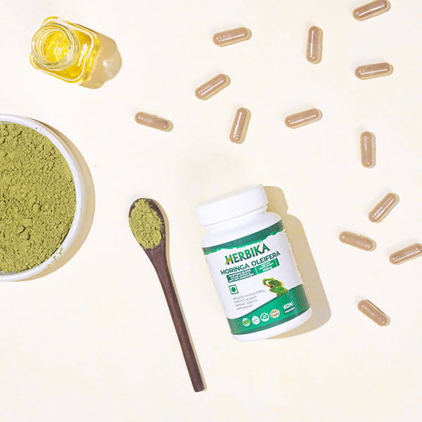 Herbika Moringa Oleifera Capsules | Swadesiicart
