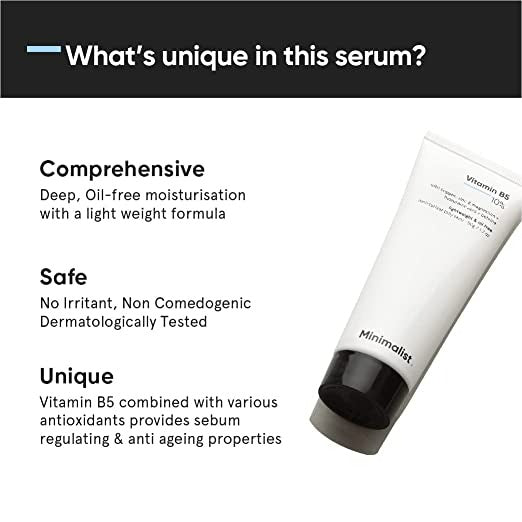 Minimalist Vitamin B5 10% Face Moisturizer - Swadesiicart