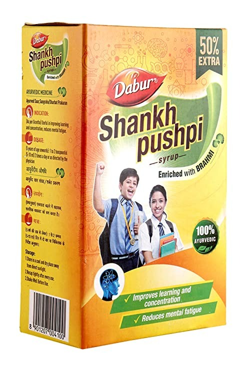 Dabur Shankpushpi Combo Syrup - Swadesiicart