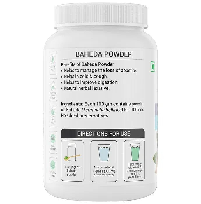 Krishna's Herbal & Ayurveda Baheda Powder | Swadesiicart
