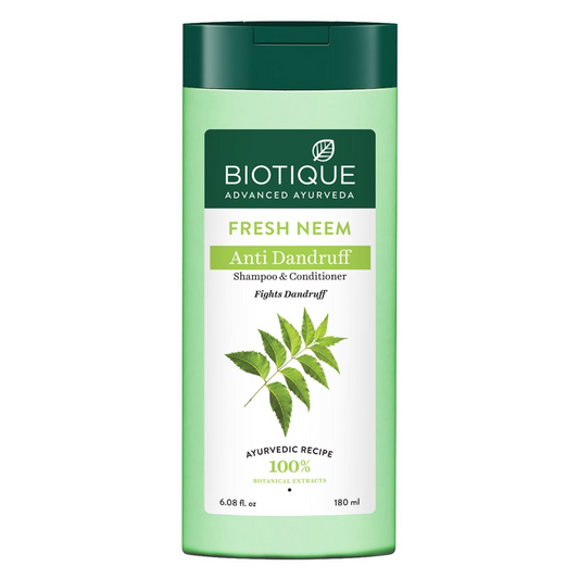 Biotique Bio/Fresh Neem Anti Dandruff Shampoo & Conditioner - Distacart