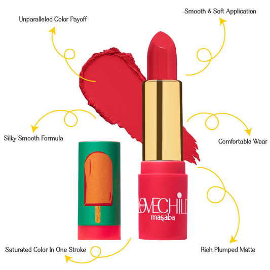 LoveChild By Masaba Gupta Luxe Matte Lipstick - 02 Popsicle | Swadesiicart
