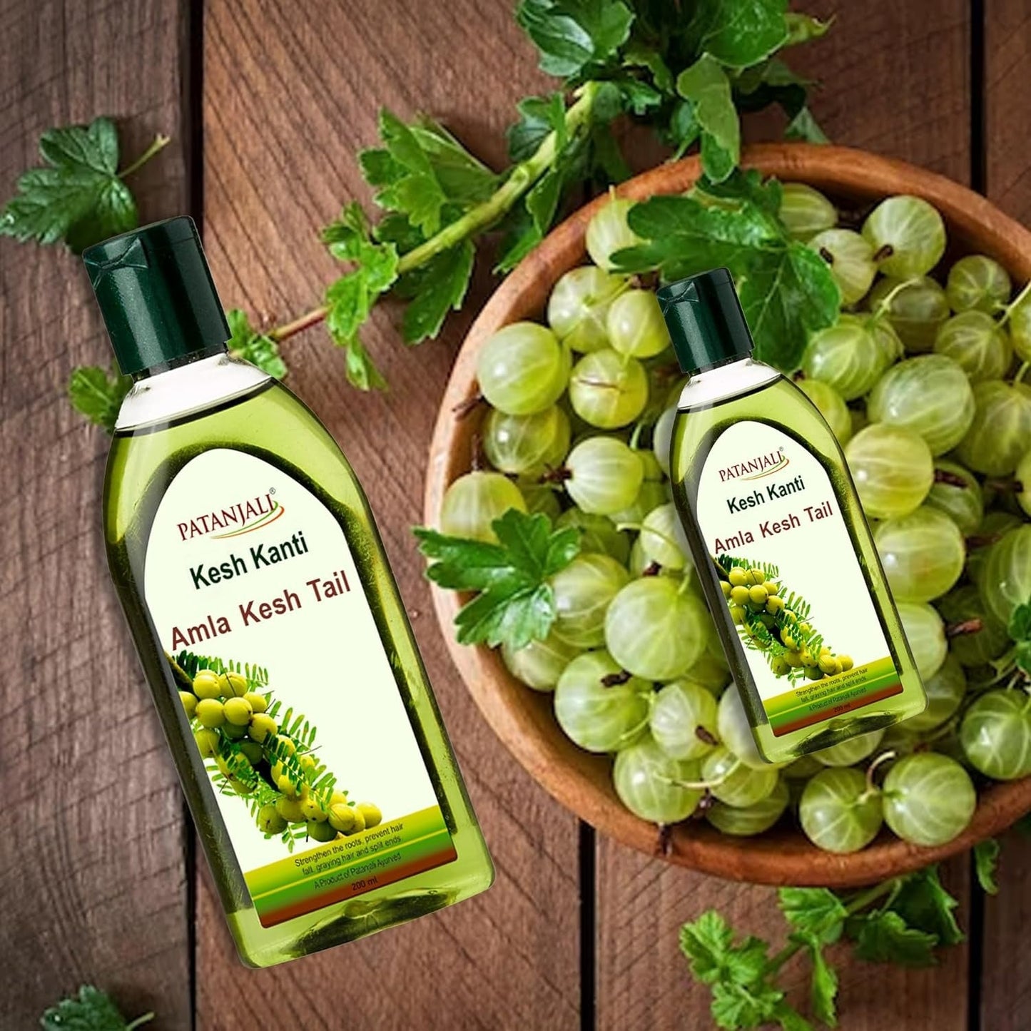 Patanjali Kesh Kanti Amla Hair Oil | Amla-Enriched Ayurvedic Oil for Strong Shiny Hair - Swadesiicart