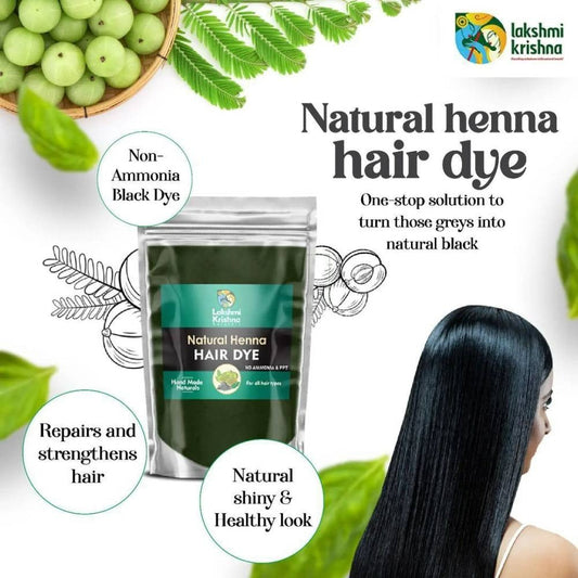 Lakshmi Krishna Naturals Colour Black Hair Dye - Swadesiicart