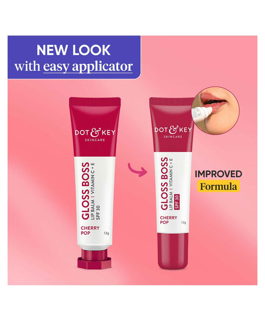 Dot & Key Gloss Boss Cherry Lip Balm - Swadesiicart