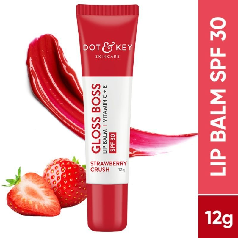 Dot & Key Gloss Boss Strawberry Red Lip Balm - Swadesiicart