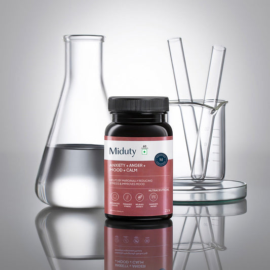 Miduty by Palak Notes Anxiety + Anger + Mood + Calm Capsules - Swadesiicart