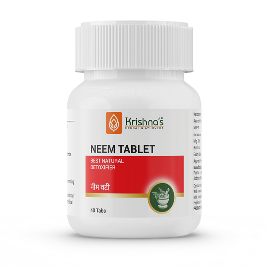 Krishna's Herbal & Ayurveda Neem Tablets | Swadesiicart