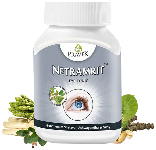 Pravek Netramrit Eye Tonic Capsules - Swadesiicart