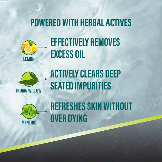 Himalaya Men Intense Oil Clear Lemon Face Wash - Swadesiicart