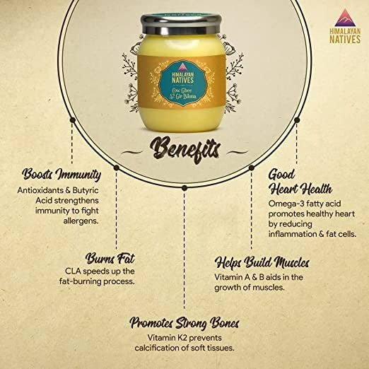 Himalayan Natives A2 Gir Cow Bilona Ghee | Desi Gir Cow Ghee | Premium and Organic Desi Ghee | Swadesiicart