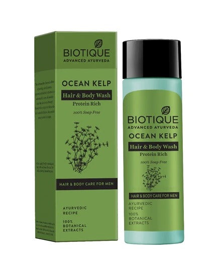 Biotique Bio Sea Kelp Protein Hair & Body Wash 100% Soap Free - Swadesiicart