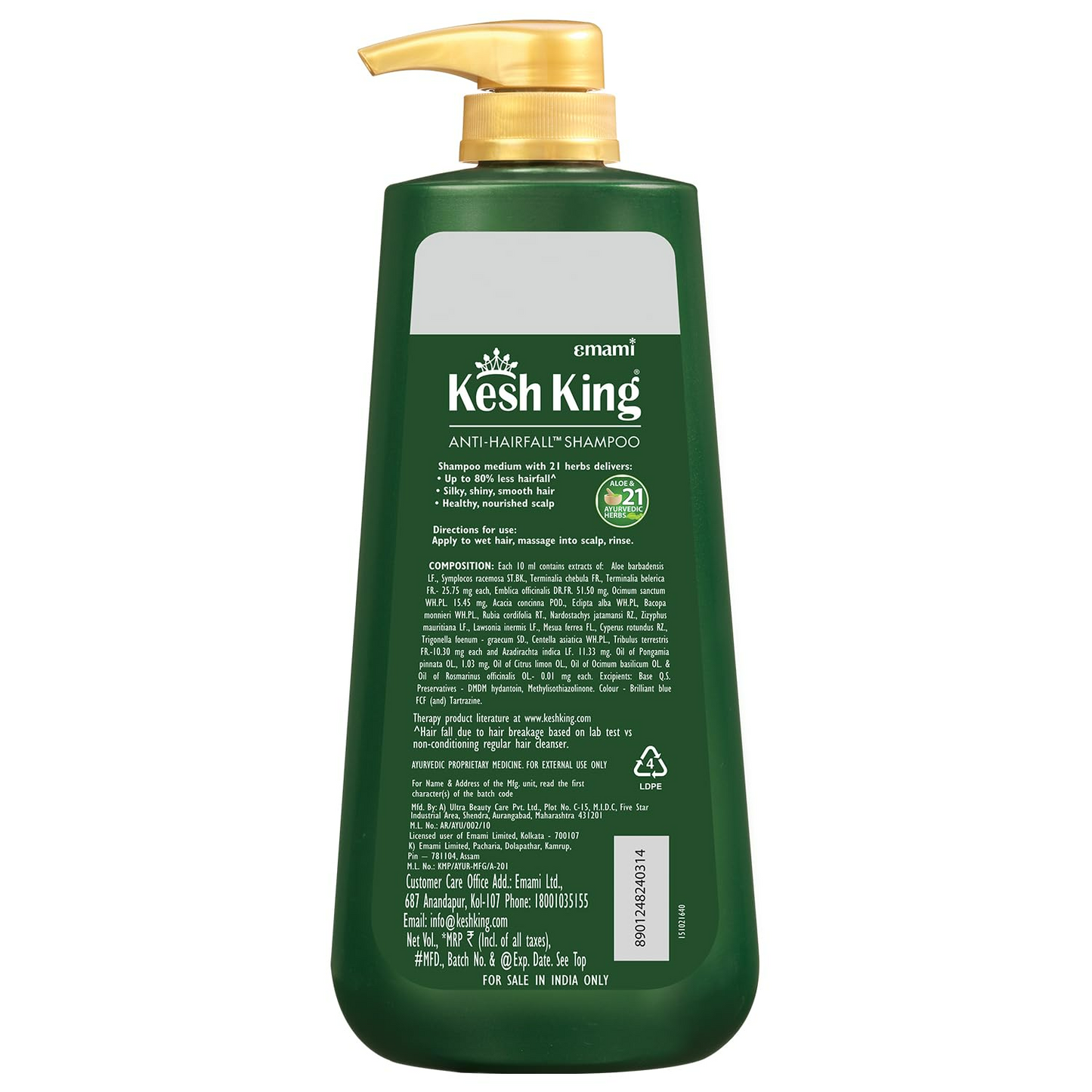 Kesh King Ayurvedic Anti Hairfall Shampoo - Swadesiicart