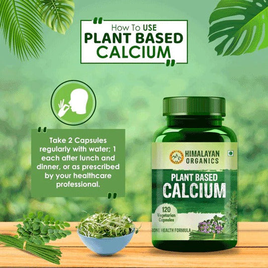 Himalayan Organics Plant Based Calcium Vegetarian Capsules | Swadesiicart