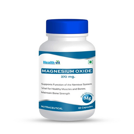 Healthvit Magnesium Oxide 370mg Capsules