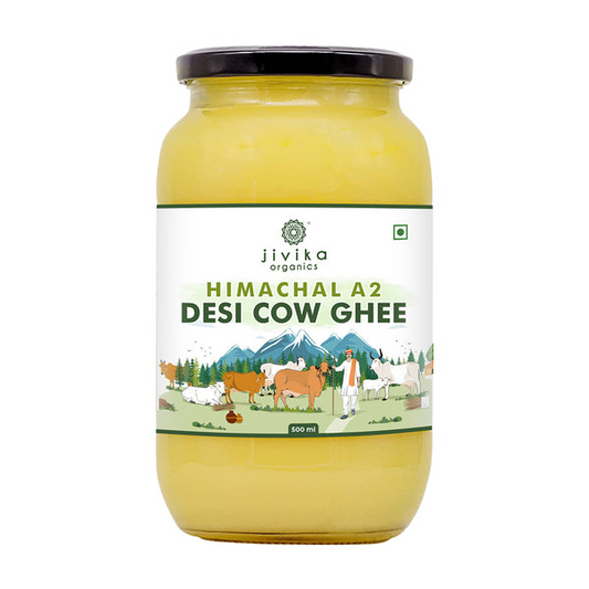 Jivika Naturals A2 Desi Cow Ghee | 100% Desi Gir Cow Ghee | A2 Milk Certified Ghee - Swadesiicart