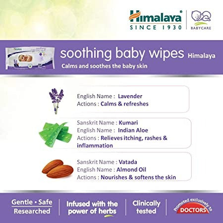 Himalaya Herbals - Soothing Baby Wipes - Swadesiicart