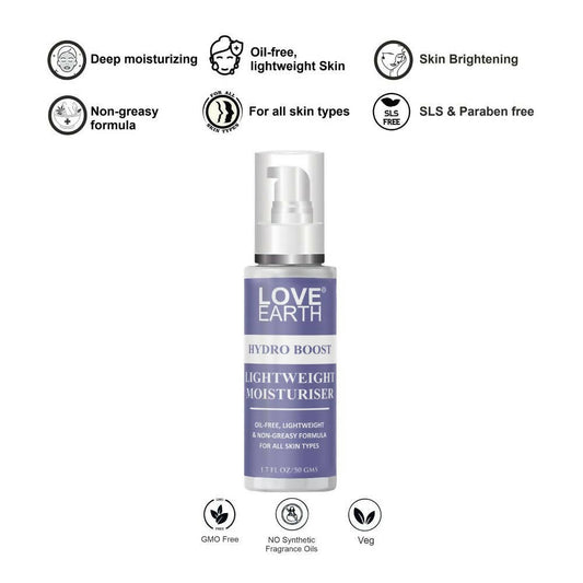 Love Earth Hydro Boost Light Weight Moisturizer - Swadesiicart
