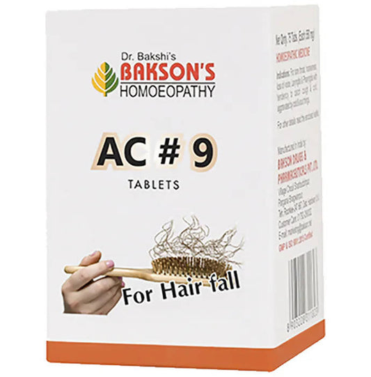 Bakson's Homeopathy AC#9 Tablets | Swadesiicart