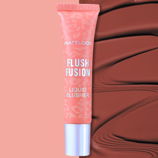 Matt Look Flush Fusion Liquid Blusher - Cherry Blossom-02 - Swadesiicart