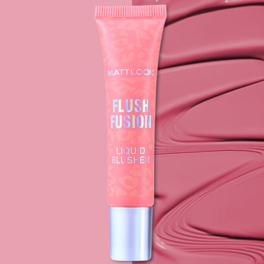 Matt Look Flush Fusion Liquid Blusher - Rosy Charm-05 - Swadesiicart