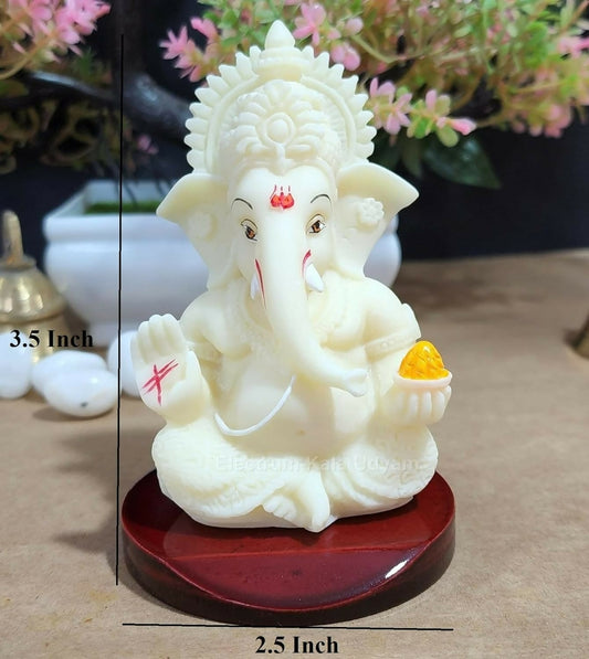 Electrum Kala Udyam Ganesha Idol - Swadesiicart