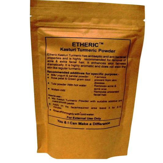 Etheric Wild Kasturi Turmeric Powder for Skin Care & Whitening - Etheric
