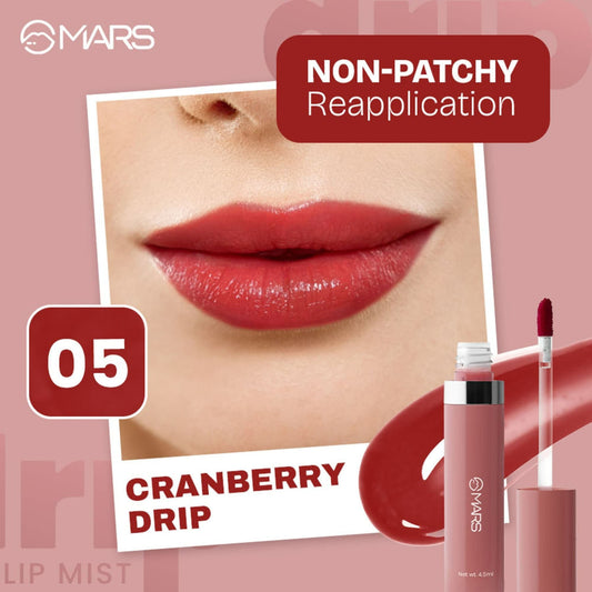 MARS Cosmetics Drip Lip Mist - 05 Cranberry Drip - Swadesiicart