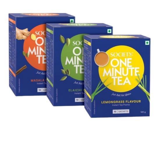 Society OMT Masala&OMT Elaichi&OMT Lemongrass Flavour Tea Premix Combo | Swadesiicart