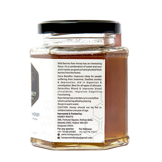 Honey Roots Wild Berries Raw Honey - Swadesiicart