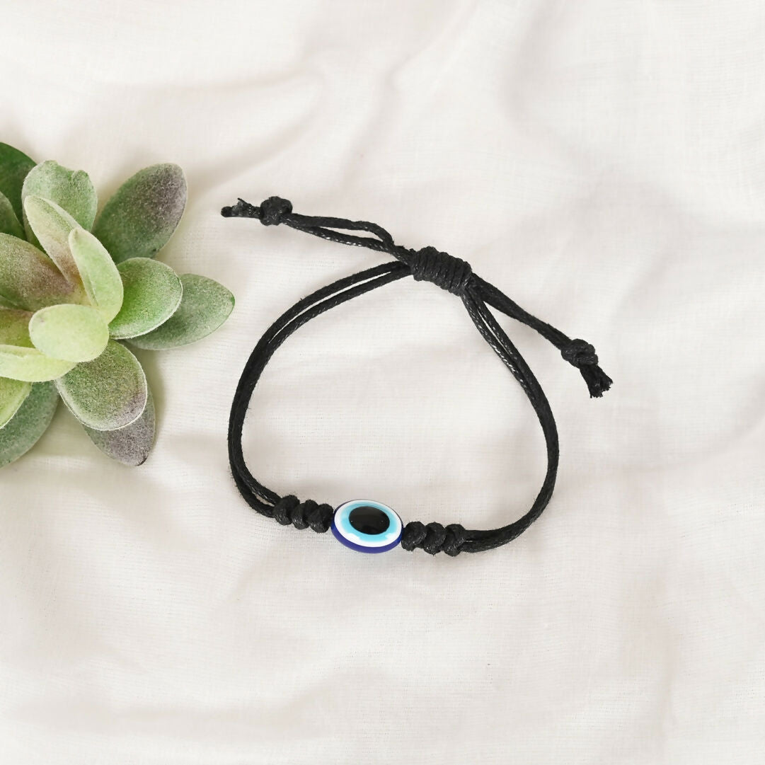 NVR Men & Women Evil Eye Adjustable Bracelet - Swadesiicart