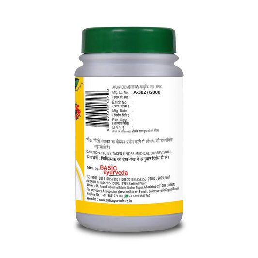 Basic Ayurveda Manmath Ras Tablets Usges