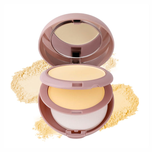 Matt Look Face Fix Ultimate Set Compact Powder - Cool Sand - Swadesiicart